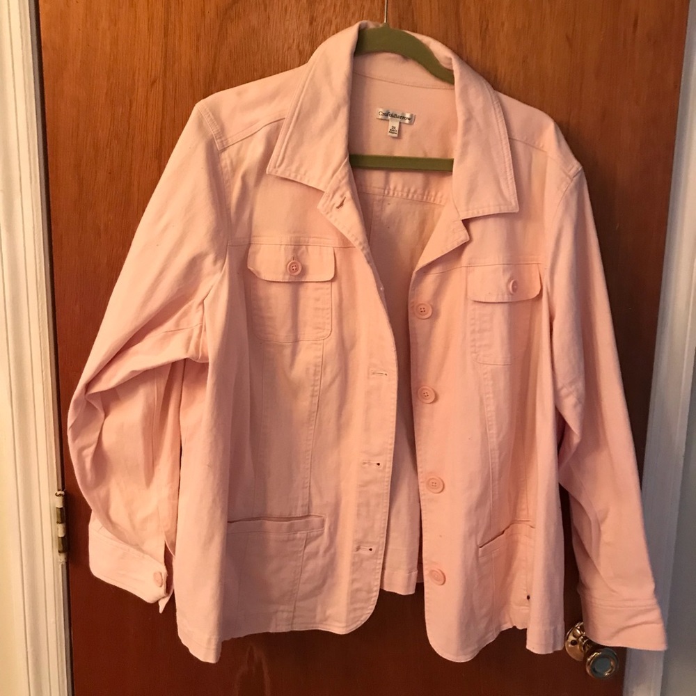 Pink jean jacket